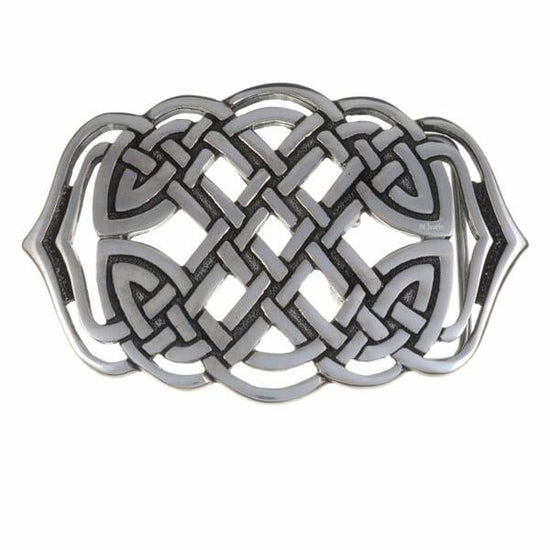 Celtic knot spiral belt buckle