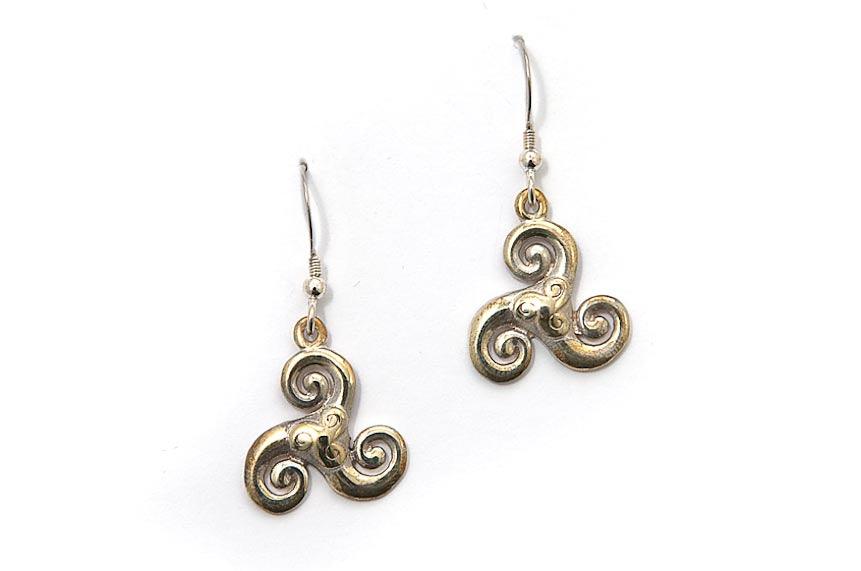 Celtic triskelia earrings