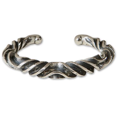 Wendel bracelet -  Pure pewter coated with pure silver (Britannia metal).