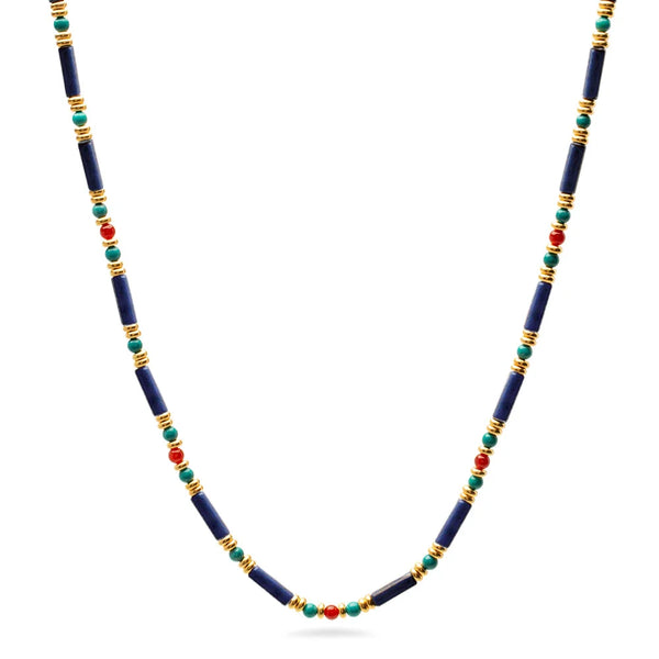 Egyptian Lapis and Turquoise Necklace - Museum Jewellery
