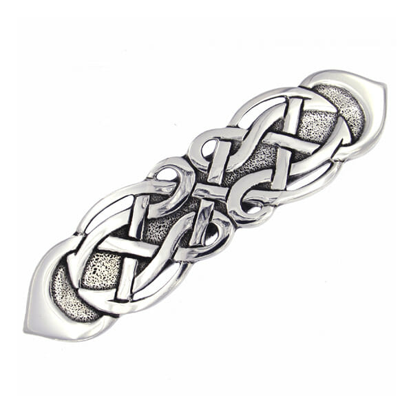 Celtic hair clip - Figure eight knot hairslide - Museum Jewellery