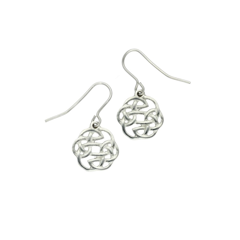 Celtic earrings - Lugh’s knot drop earrings - Museum Jewellery