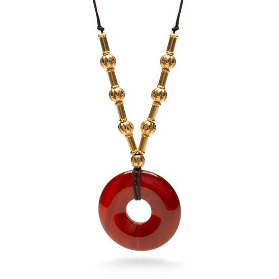 Carnelian Beaded Necklace