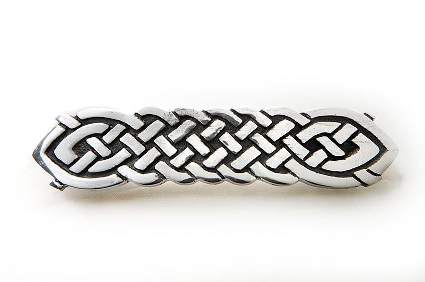 Celtic hair clip with braid pattern