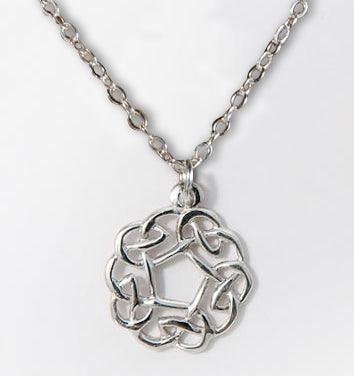 Celtic knot pendant in sterling silver