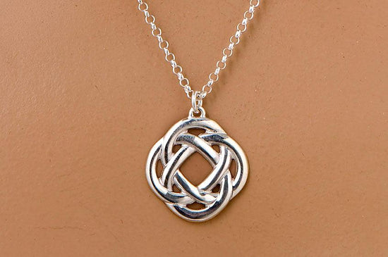 Celtic knot pendant in sterling silver