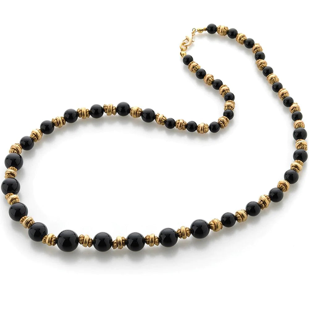 Load image into Gallery viewer, Greco-Roman Black Onyx Necklace
