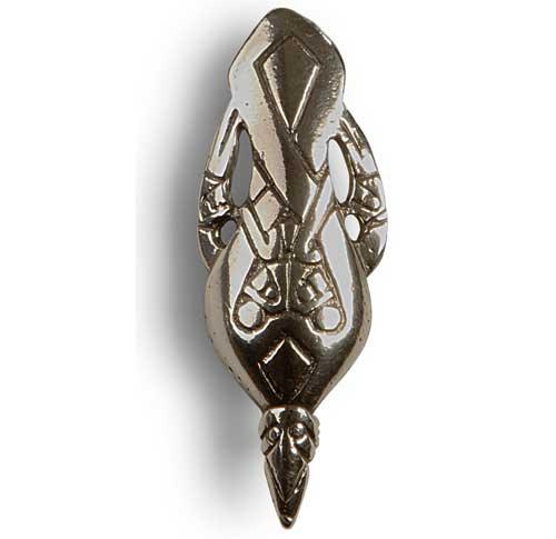 Odin's raven as a brooch - Sterling silver
