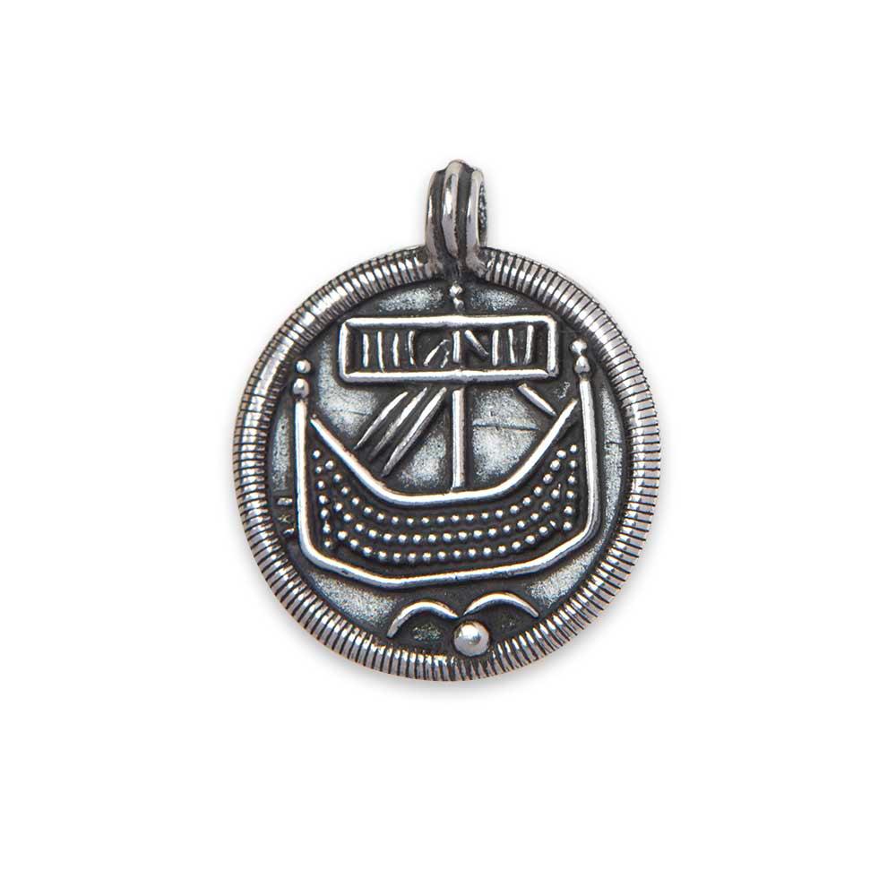 Viking Pendant - Hedeby coin made of Sterling silver