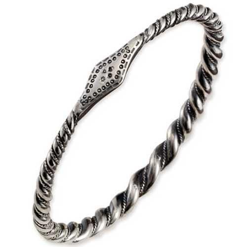 Twisted Viking bracelet in Sterling silver