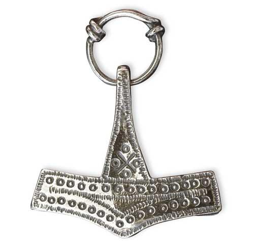Load image into Gallery viewer, Viking Pendant - Thors Hammer (Mjølner) made of Sterling silver
